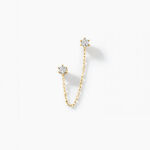 Bijou D'oreille Unitaire Godric Or Jaune Diamant - Boucles d'oreilles pierres pr&eacute;cieuses Femme | Histoire d&rsquo;Or