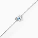 Bracelet Eliana Or Blanc Topaze Et Oxyde De Zirconium - Bracelets Pierre Femme | Histoire d&rsquo;Or