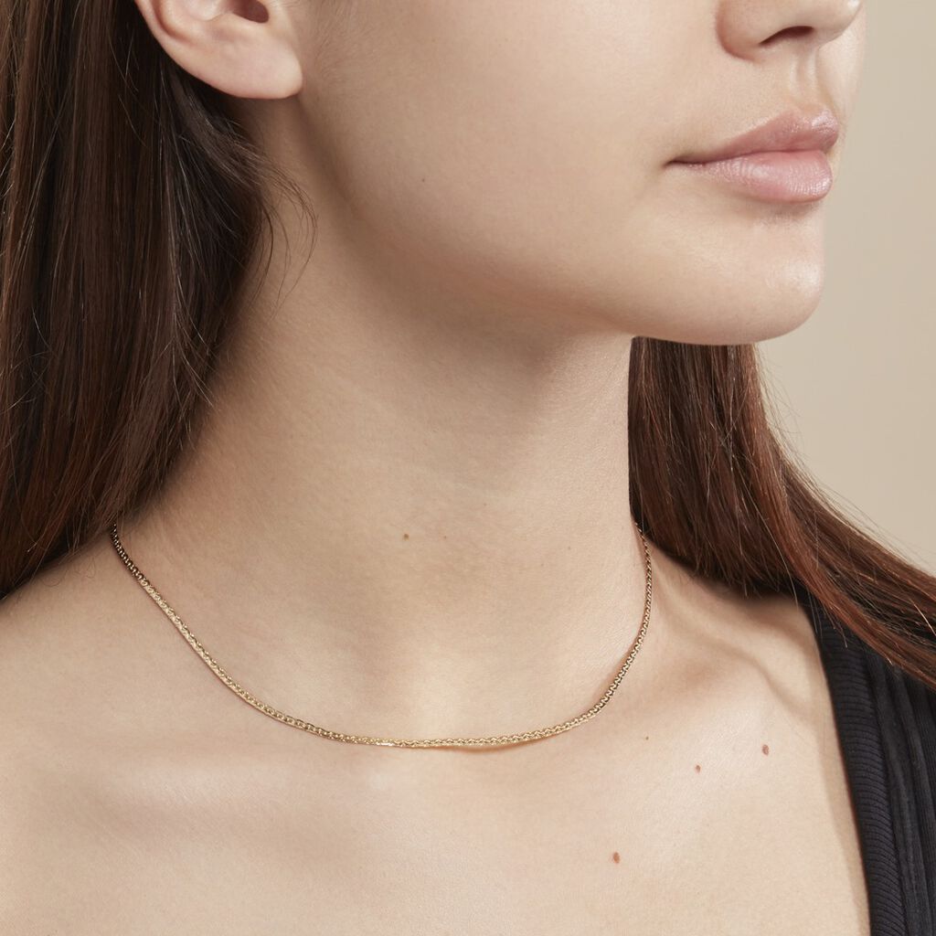 Collier Ivy Maille Haricot Or Jaune - Chaines Femme | Histoire d&rsquo;Or