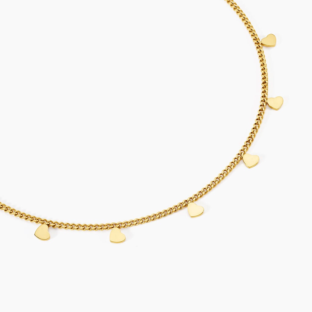 Collier Lady Chic Acier Jaune - Colliers fantaisie Femme | Histoire d&rsquo;Or