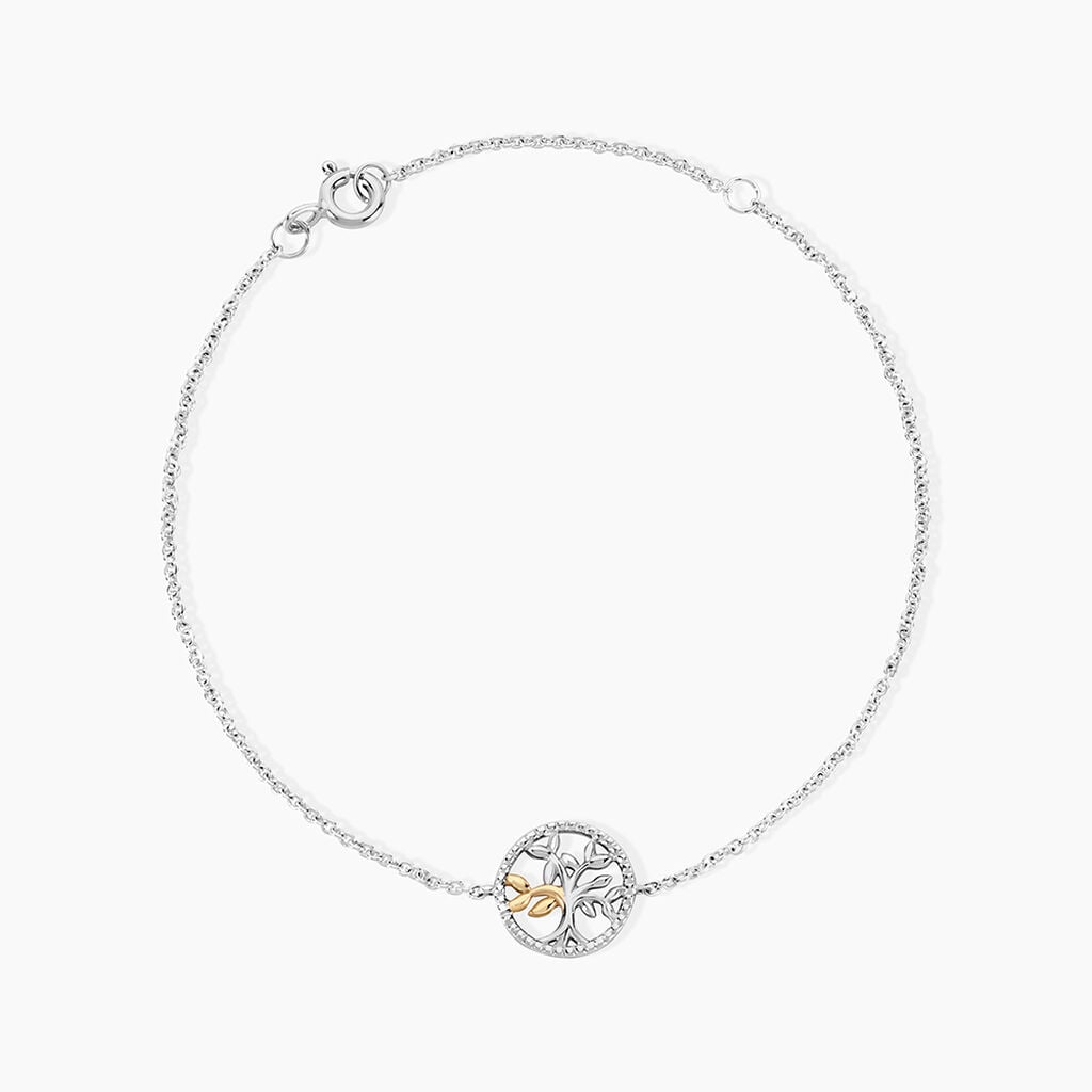 Bracelet Or Jaune Argent Blanc - Bracelets Boheme Femme | Histoire d&rsquo;Or