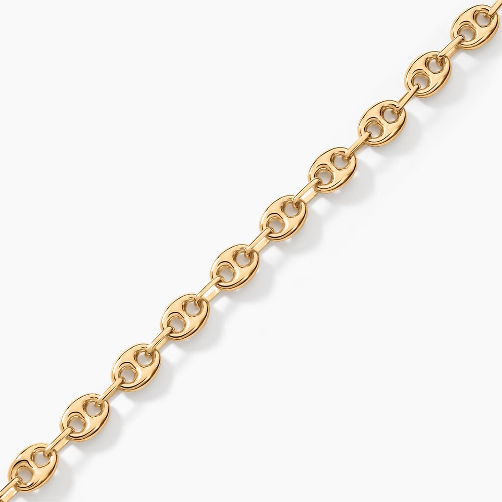 Bracelet Dami Maille Grain De Caf&eacute; Or Jaune - Bracelets maille Homme | Histoire d&rsquo;Or
