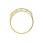 Bague Margaux Or Jaune Emeraude Et Diamant - Bagues 18 carats Femme | Histoire d&rsquo;Or
