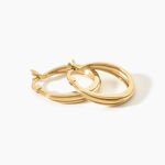 Cr&eacute;oles Beauregard Argent Dor&eacute; A L'Or 750/1000 - Cr&eacute;oles fantaisie Femme | Histoire d&rsquo;Or