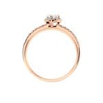 Bague Solitaire Tatiana Or Rose Diamant - Bagues de fian&ccedil;ailles vintage Femme | Histoire d&rsquo;Or
