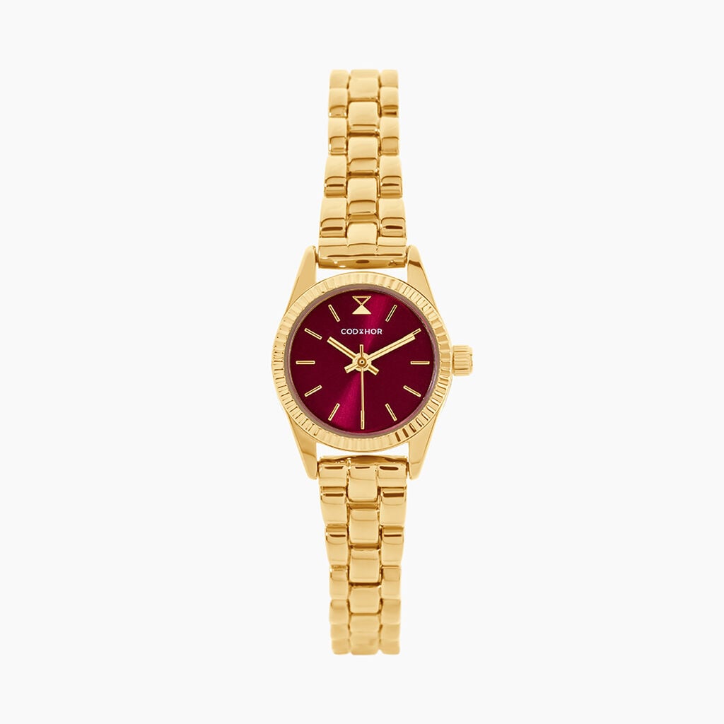 Montre Codhor Maddie Bordeaux - Montres &eacute;tanches Femme | Histoire d&rsquo;Or