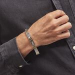 Bracelet Jourdan Zephir Acier Bicolore Dore / Blanc - Anniversaire Homme | Histoire d&rsquo;Or