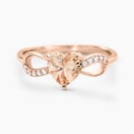 Bague Atieno Argent Rose Oxyde De Zirconium - Bagues de promesse Femme | Histoire d&rsquo;Or