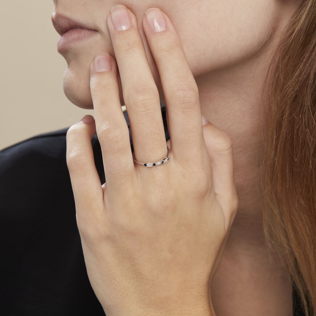 Bague Adriana Argent Blanc Oxyde De Zirconium - Bagues avec pierre Femme | Histoire d&rsquo;Or