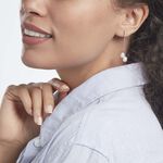 Boucles D'oreilles Pendantes Giacomo Or Blanc Perle De Culture - Boucles d'oreilles mariage Femme | Histoire d&rsquo;Or