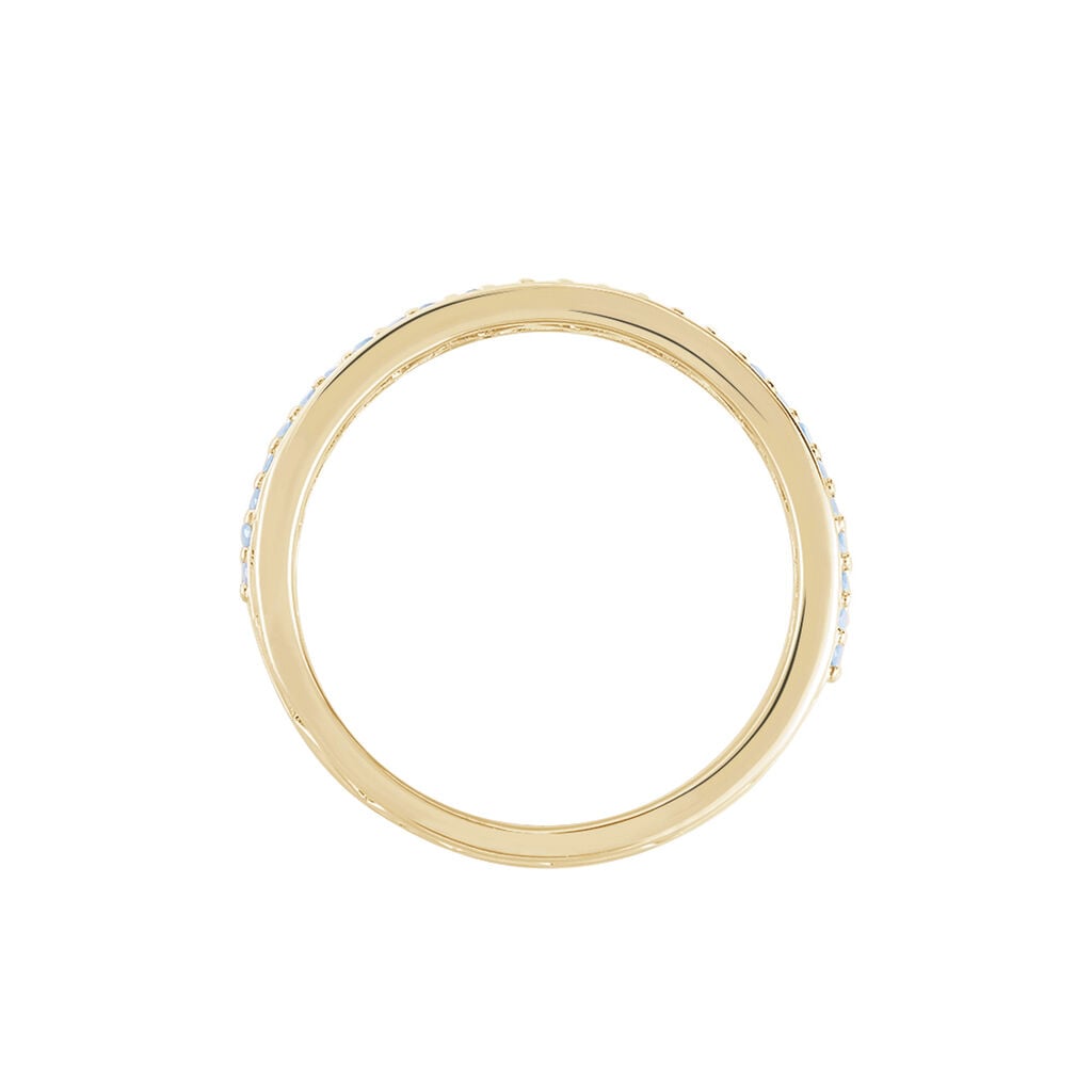 Bague Zoila Plaqu&eacute; Or Jaune Oxyde De Zirconium - Bagues avec pierre Femme | Histoire d&rsquo;Or