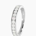 Alliance Dionysa Or Blanc Diamant - Alliances avec pierres Femme | Histoire d&rsquo;Or