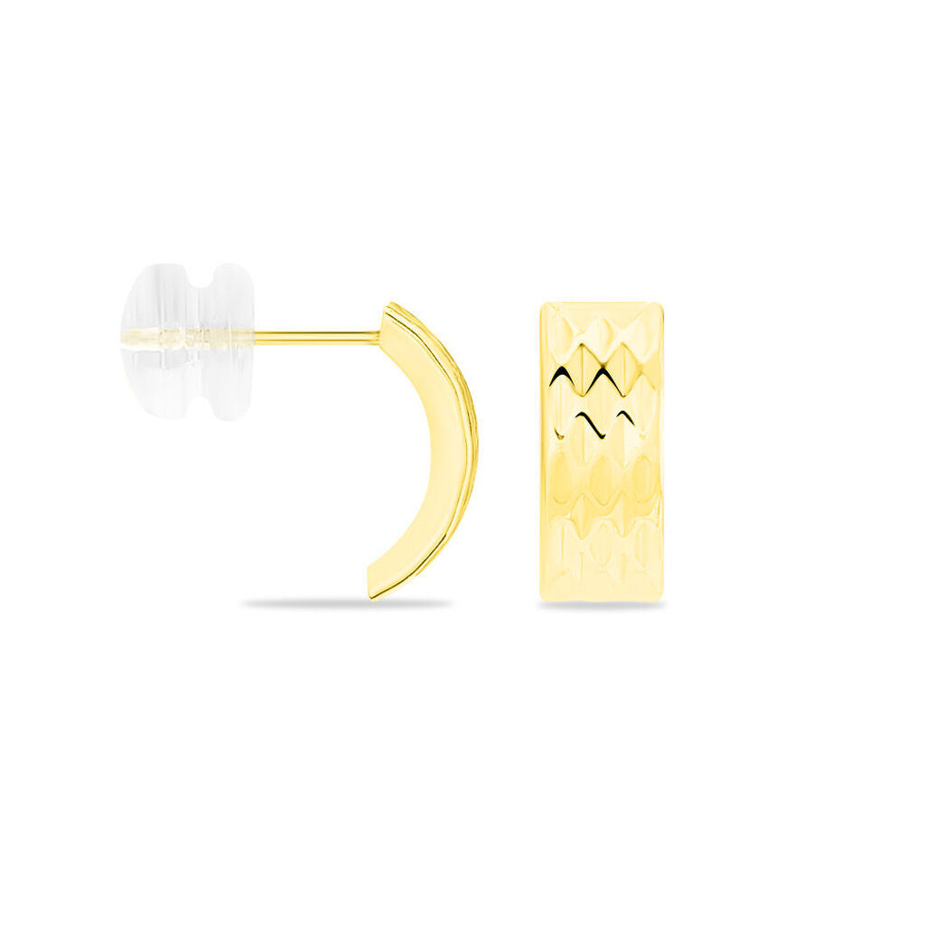 Cr&eacute;oles Michaelina Or Jaune - Boucles d'oreilles mini Femme | Histoire d&rsquo;Or