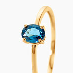 Bague Valentino Or Jaune Topaze - Bagues de fian&ccedil;ailles ovale Femme | Histoire d&rsquo;Or