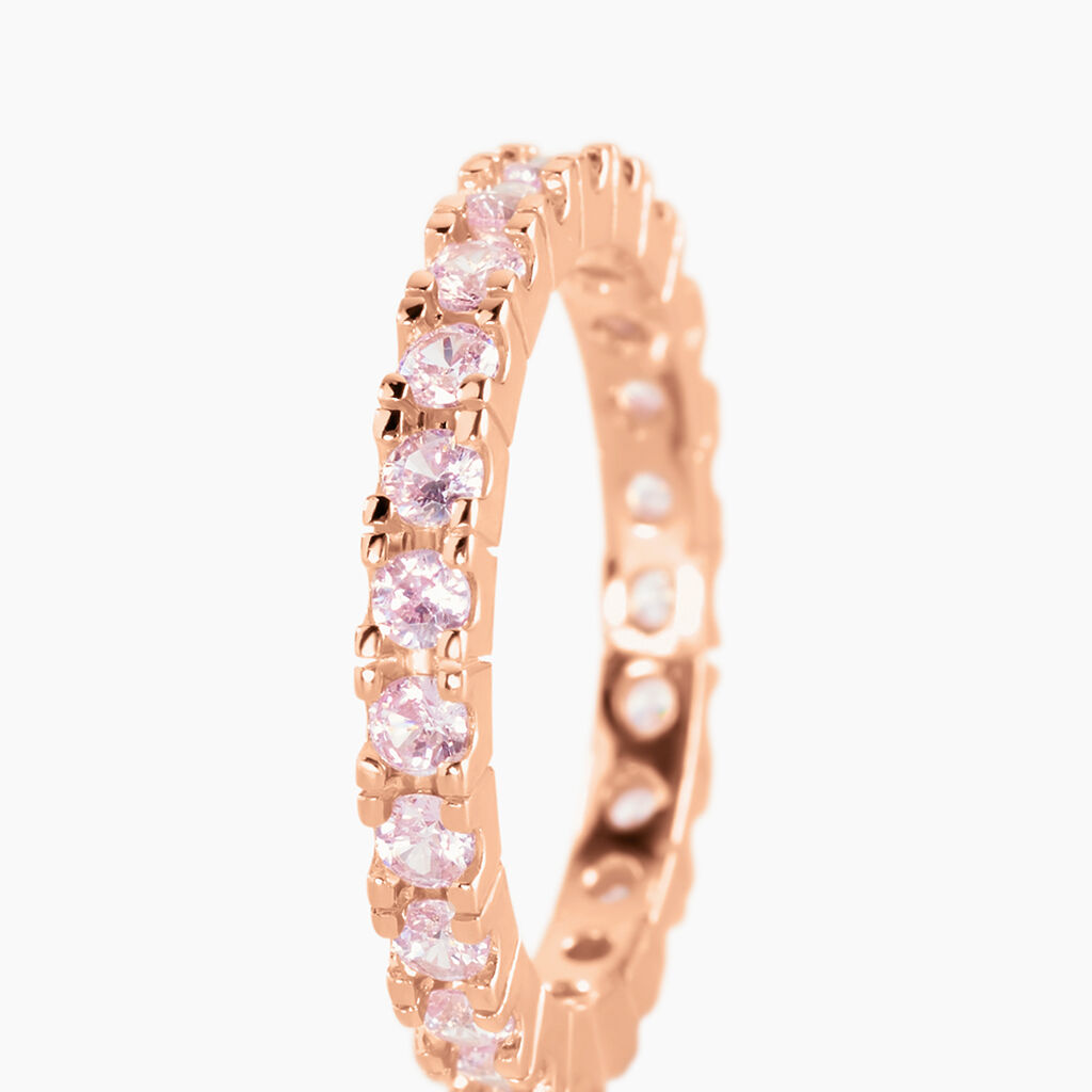 Bague Rio Argent Rose Oxyde De Zirconium - Bagues fines Femme | Histoire d&rsquo;Or