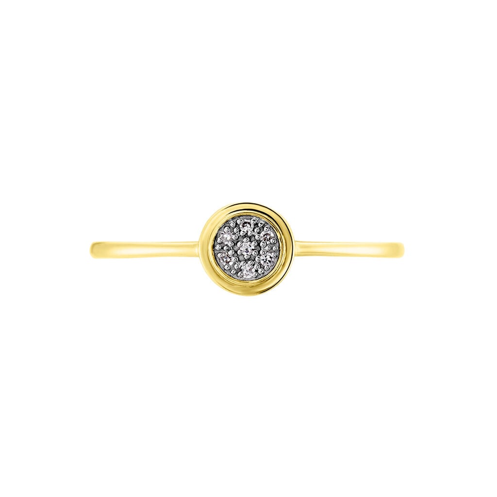 Bague Or Jaune Kaylynn Diamants - Bagues pierres pr&eacute;cieuses Femme | Histoire d&rsquo;Or