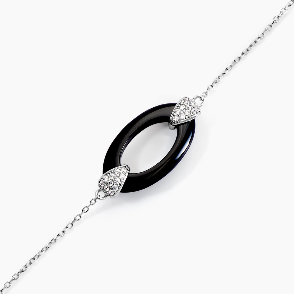 Bracelet Peer Argent Blanc Oxyde De Zirconium - Bracelets Pierre Femme | Histoire d&rsquo;Or