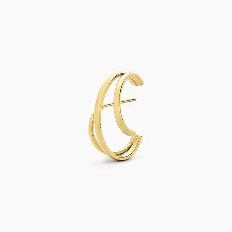 Boucle D'oreille Unitaire Agave Acier Jaune - Boucles d'oreilles Mix and Match Femme | Histoire d&rsquo;Or