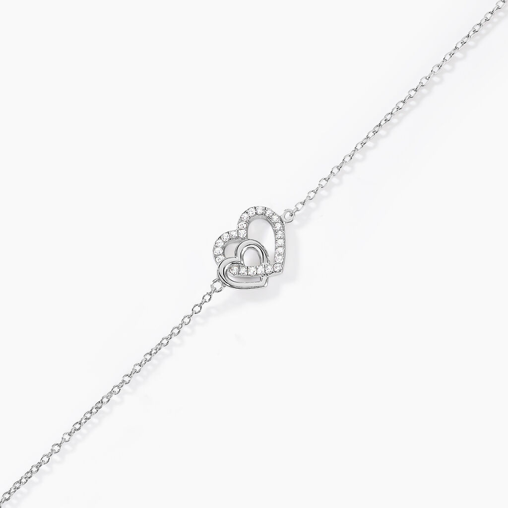 Bracelet Donatiane Argent Blanc Oxyde De Zirconium - Bracelets Pierre Femme | Histoire d&rsquo;Or