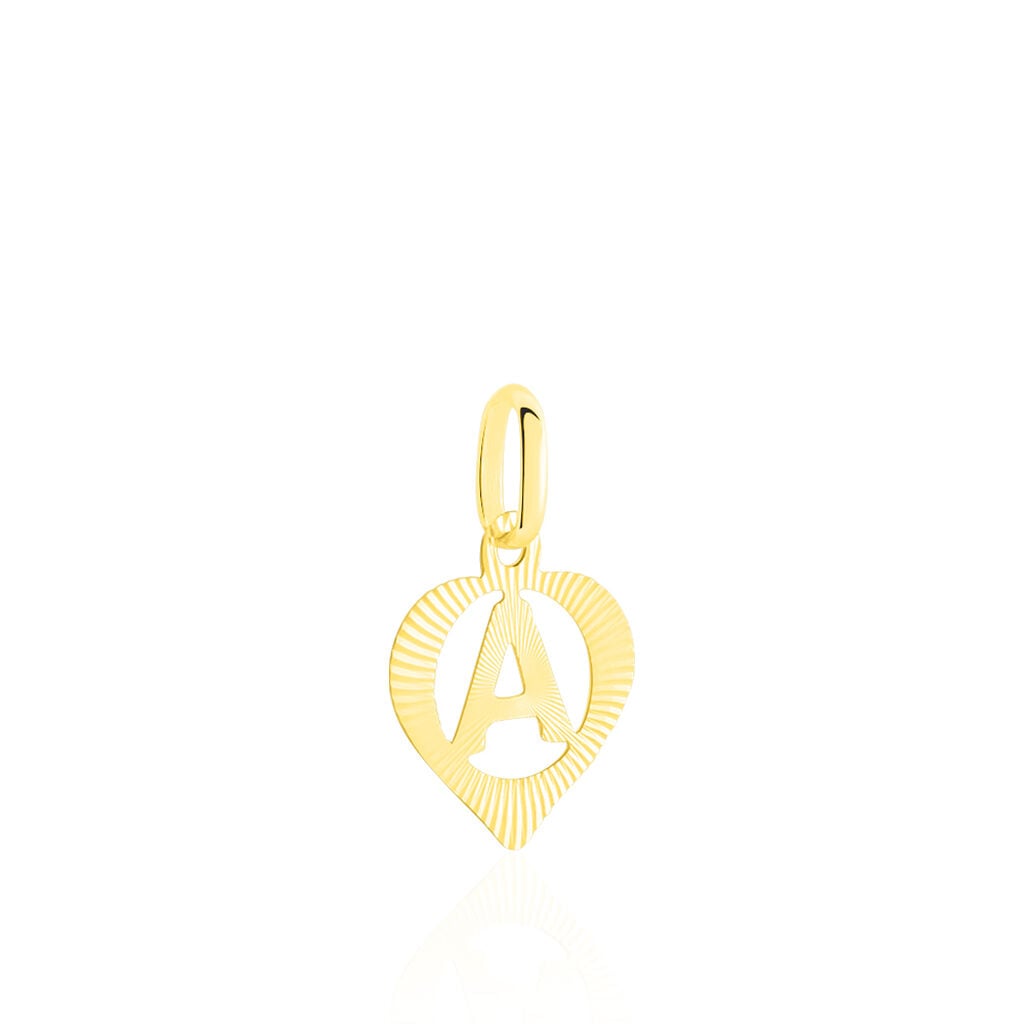 Pendentif Eudocie Coeur Lettre Or Jaune - Anniversaire Femme | Histoire d&rsquo;Or