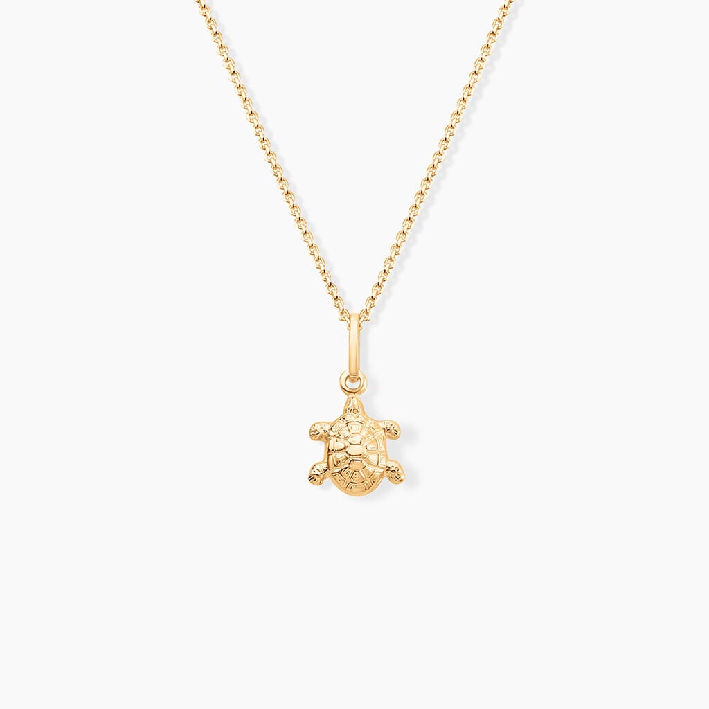 Pendentif Kalinka Tortue Or Jaune - Anniversaire Famille | Histoire d&rsquo;Or