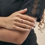 Bague Vladimir Or Jaune Rubis Diamants - Bagues de fian&ccedil;ailles ovale Femme | Histoire d&rsquo;Or