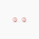 Boucles D'Oreilles Puces Bianca Or Jaune Perle De Culture - Boucles d'oreilles 18 carats Enfant | Histoire d&rsquo;Or