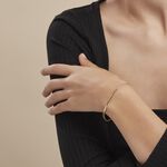 Bracelet Or Jaune Izel Maille Anglaise - Bracelets maille Femme | Histoire d&rsquo;Or