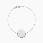 Bracelet Lisa Or Blanc - Bracelets Medailles Femme | Histoire d&rsquo;Or