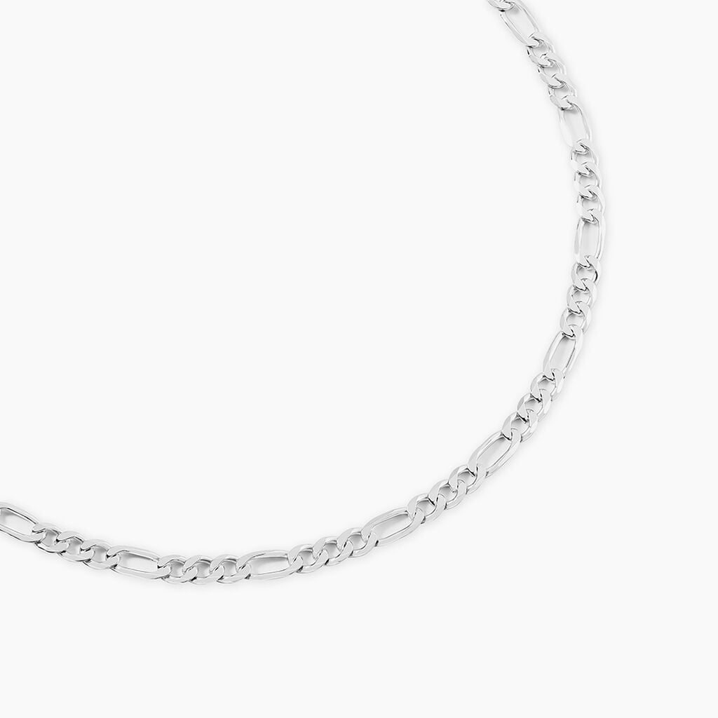 Collie Maille Vivian Argent Blanc - Chaines Homme | Histoire d&rsquo;Or
