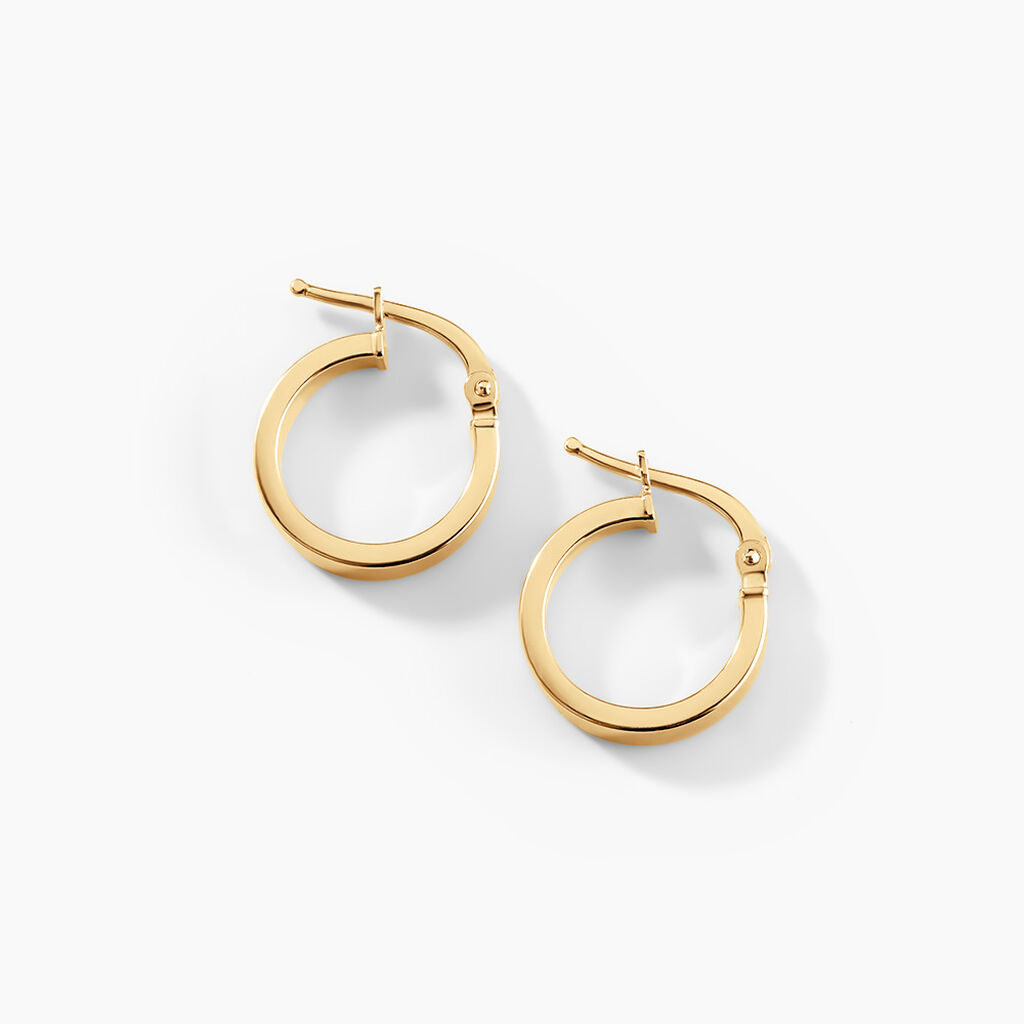 Cr&eacute;oles Cody Argent Dor&eacute; A L'Or 750/1000 - Cr&eacute;oles fantaisie Femme | Histoire d&rsquo;Or