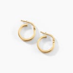 Cr&eacute;oles Cody Argent Dor&eacute; A L'Or 750/1000 - Cr&eacute;oles fantaisie Femme | Histoire d&rsquo;Or