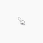 Pendentif Eudocie Coeur Lisse Or Blanc - Anniversaire Femme | Histoire d&rsquo;Or