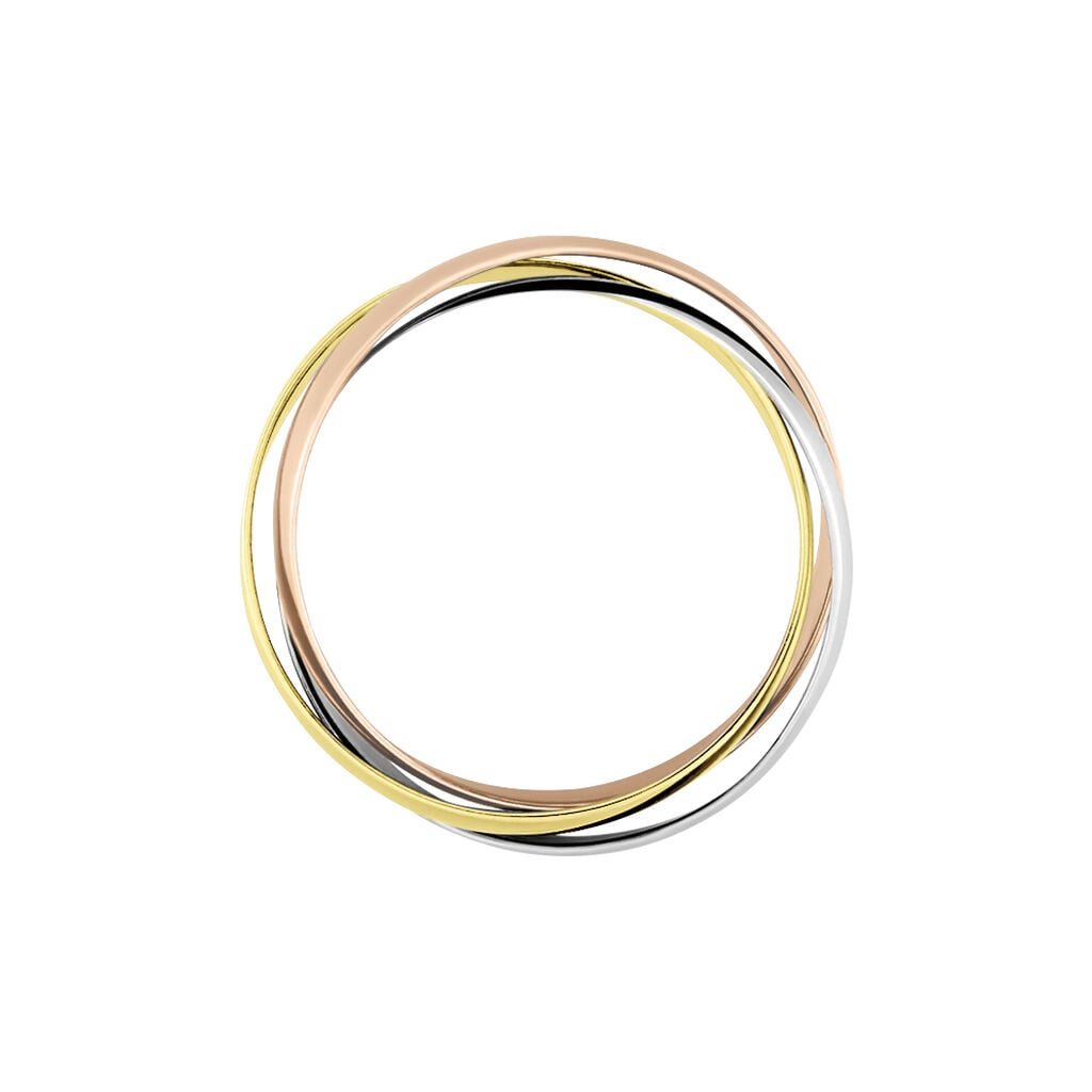 Alliance Entrelacee Ruban Plat Or Tricolore - Alliances Classiques Unisex | Histoire d&rsquo;Or
