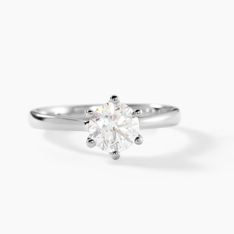 Bague Athena Platine Blanc Diamant - Bagues de fian&ccedil;ailles vintage Femme | Histoire d&rsquo;Or