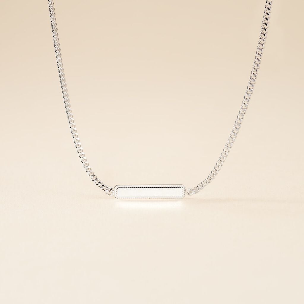 Collier Jordana Argent Blanc - Colliers fantaisie Femme | Histoire d&rsquo;Or