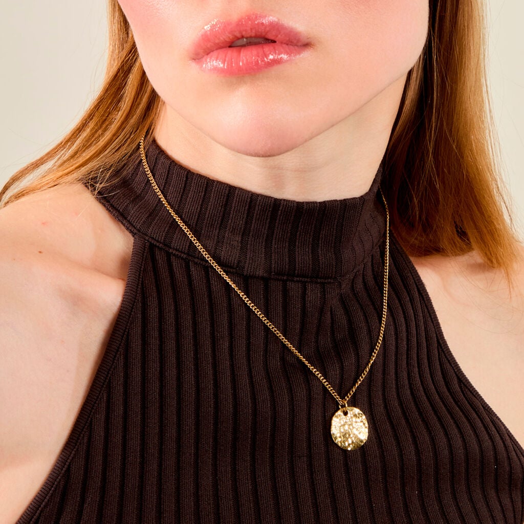 Collier Hassana Acier Jaune - Colliers fantaisie Femme | Histoire d&rsquo;Or