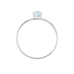 Bague Valentino Or Blanc Topaze - Bagues de fian&ccedil;ailles ovale Femme | Histoire d&rsquo;Or