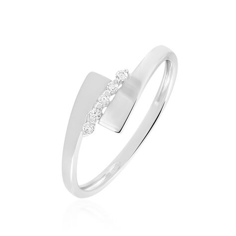 Bague Abbie Or Blanc Diamant - Bagues pierres pr&eacute;cieuses Femme | Histoire d&rsquo;Or