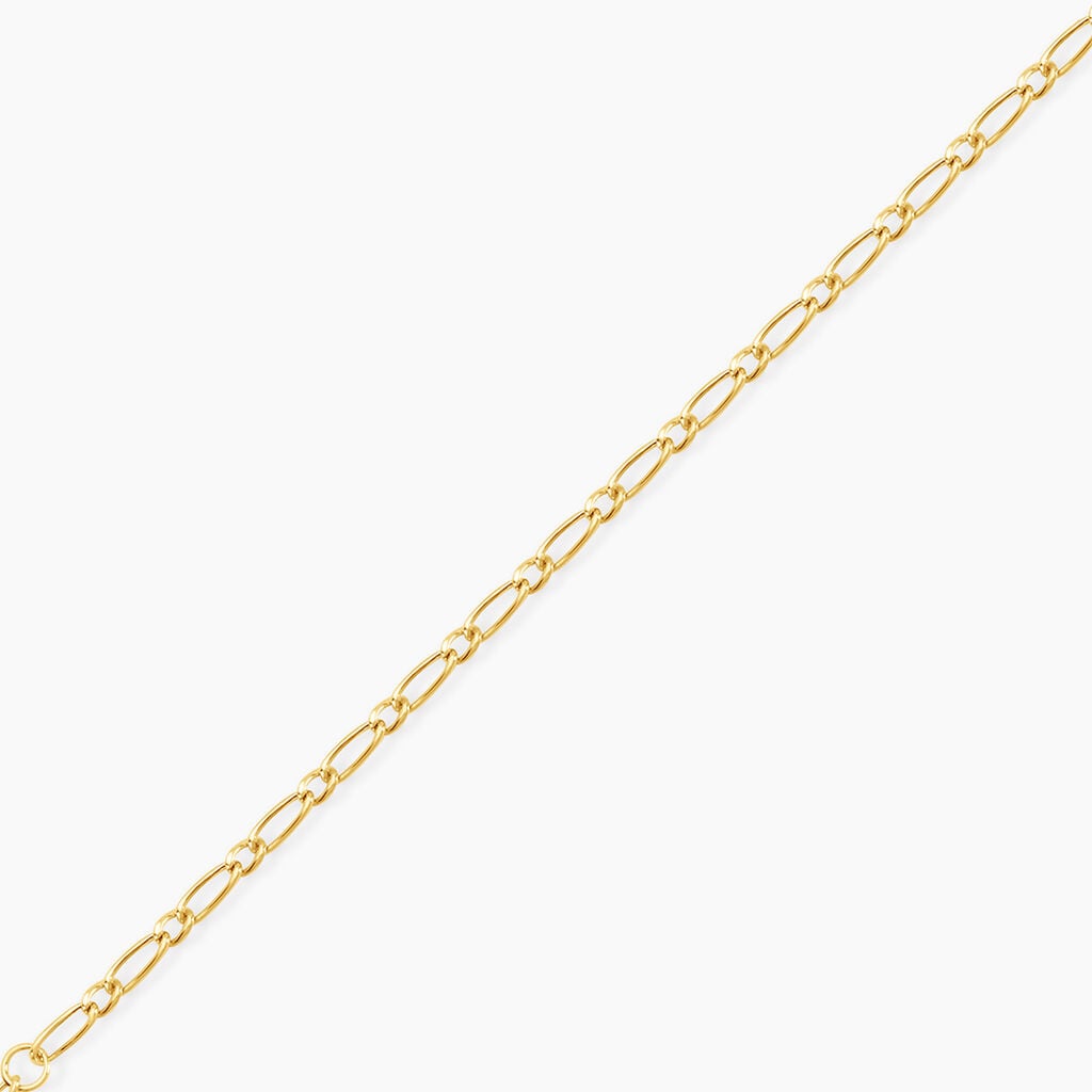 Bracelet Esma Maille Alternee 1/3 Or Jaune - Bracelets maille Enfant | Histoire d&rsquo;Or