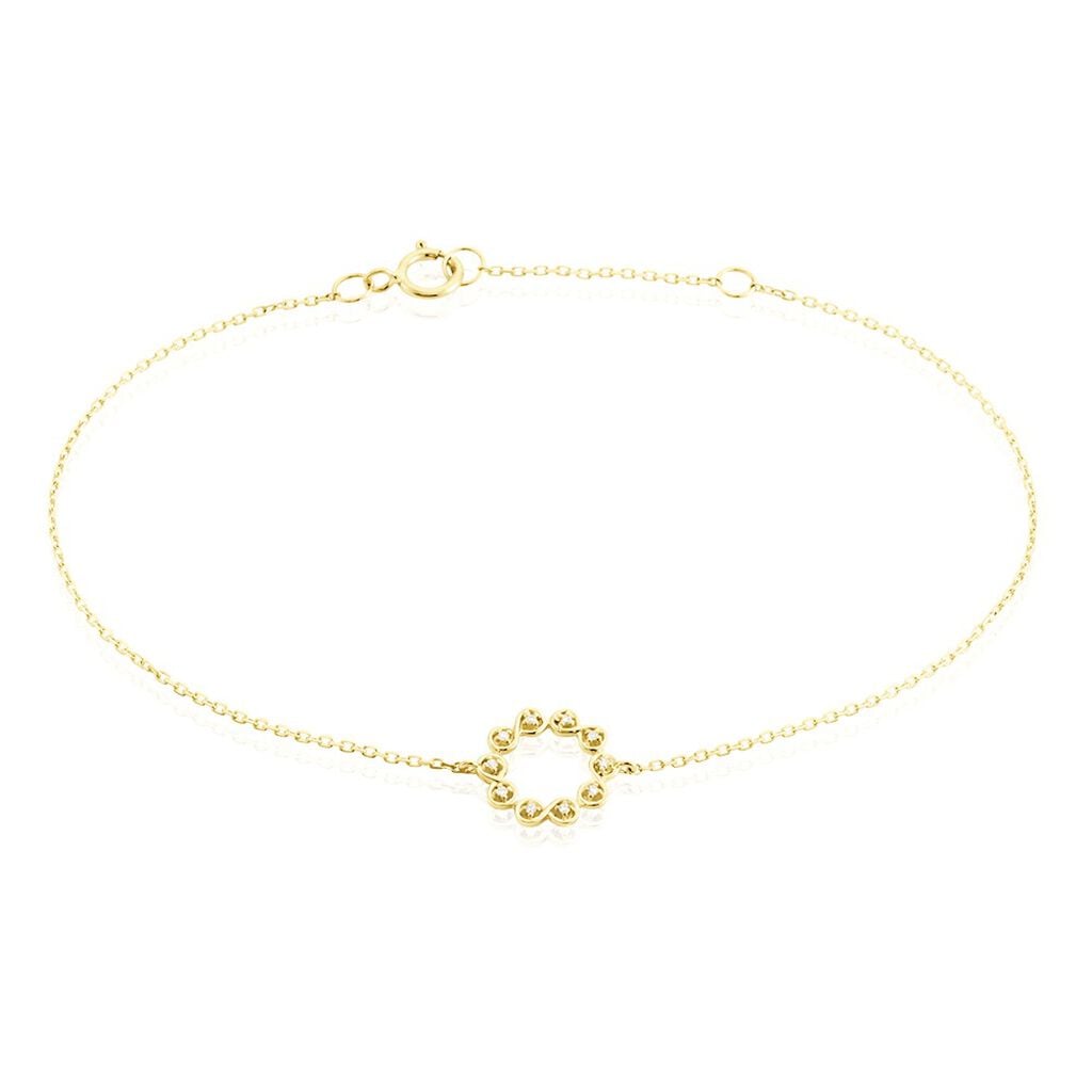 Bracelet Or Jaune Adjoa Diamants - Bracelets Pierre Femme | Histoire d&rsquo;Or