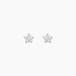 Boucles D'oreilles Puces Ziya Argent Blanc Oxyde De Zirconium - Boucles d'oreilles empierr&eacute;es Femme | Histoire d&rsquo;Or