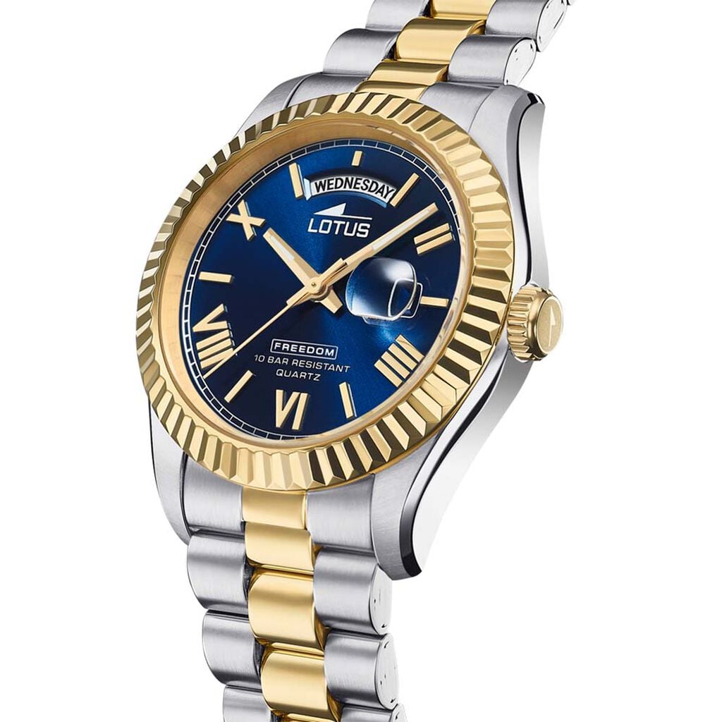 Montre Lotus Freedom Bleu - Montres &eacute;tanches Homme | Histoire d&rsquo;Or
