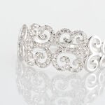Bague Arabesque Or Blanc Diamant - Bagues pierres pr&eacute;cieuses Femme | Histoire d&rsquo;Or