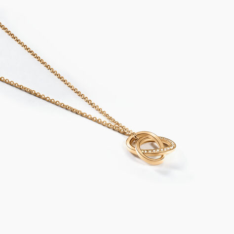 Collier Plaqu&eacute; Or Henia Oxydes De Zirconium - Anniversaire Femme | Histoire d&rsquo;Or
