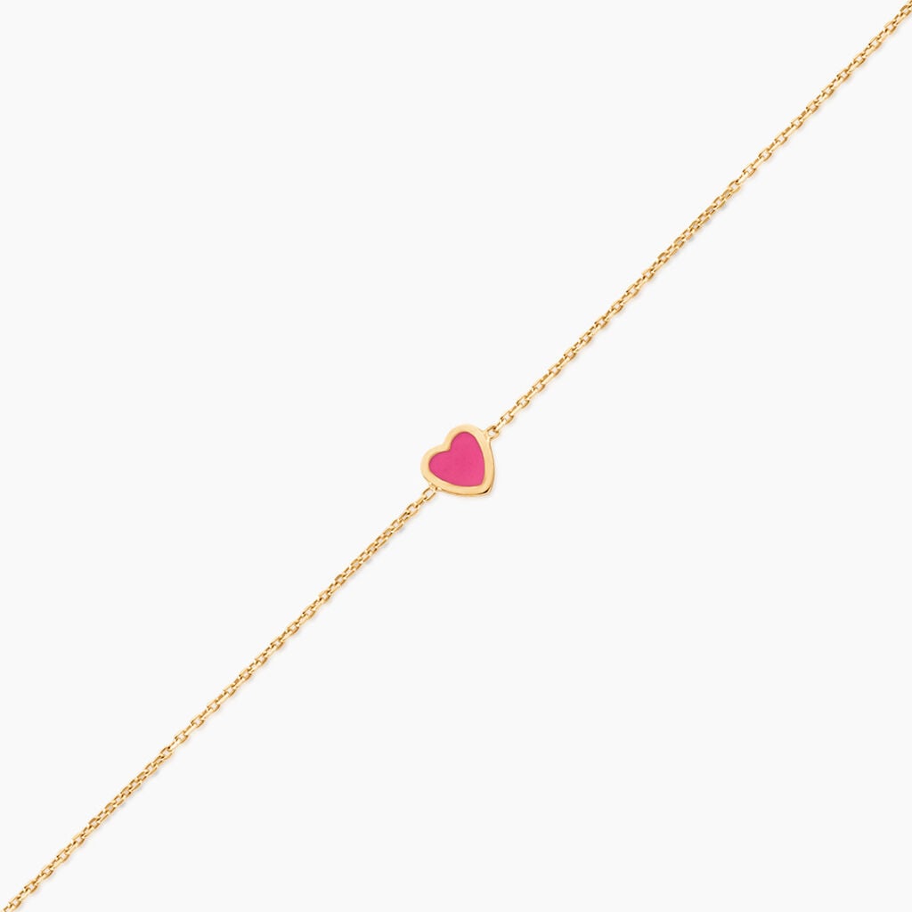 Bracelet Dulcie Coeur Or Jaune Nacre - Bracelets Pierre Enfant | Histoire d&rsquo;Or