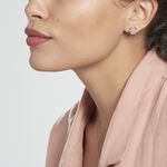 Boucles D'oreilles Puces Argent Blanc Giustino Oxydes De Zirconium - Boucles d'oreilles empierr&eacute;es Femme | Histoire d&rsquo;Or