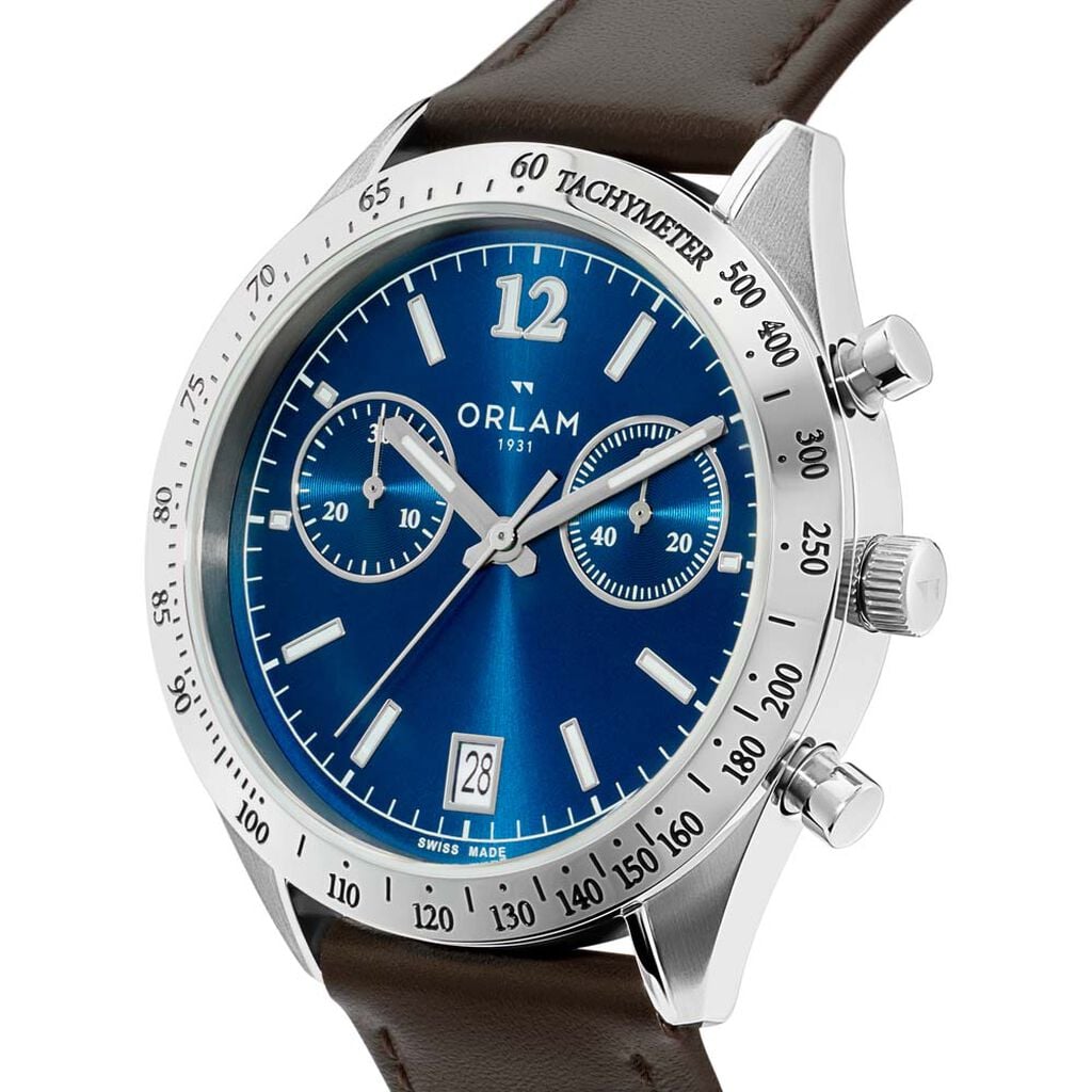 Montre Orlam Legende Bleu London - Montres suisses Homme | Histoire d&rsquo;Or