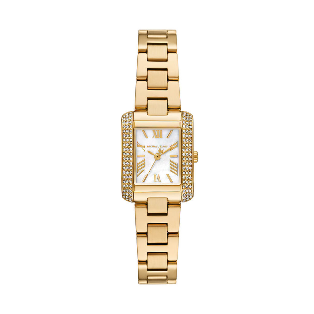 Montre Michael Kors Petite Emery Nacre Blanche - Montres &eacute;tanches Femme | Histoire d&rsquo;Or