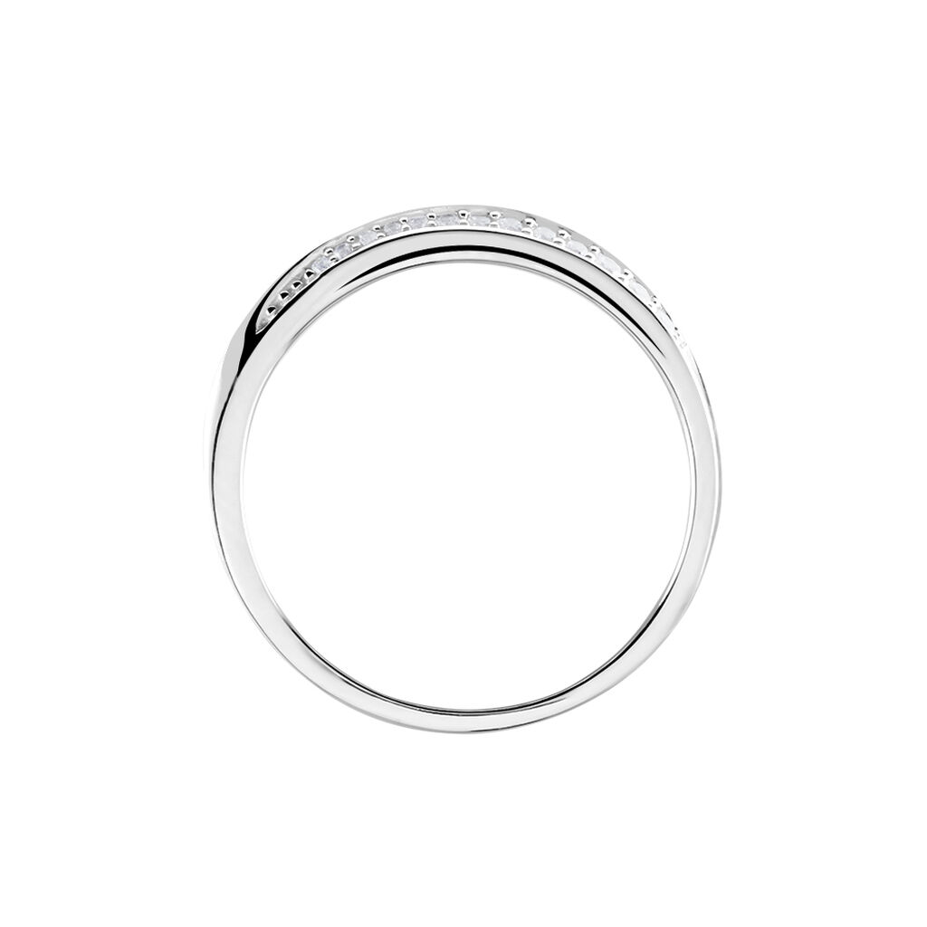 Bague Argent Blanc Agoston Oxydes De Zirconium - Bagues avec pierre Femme | Histoire d&rsquo;Or